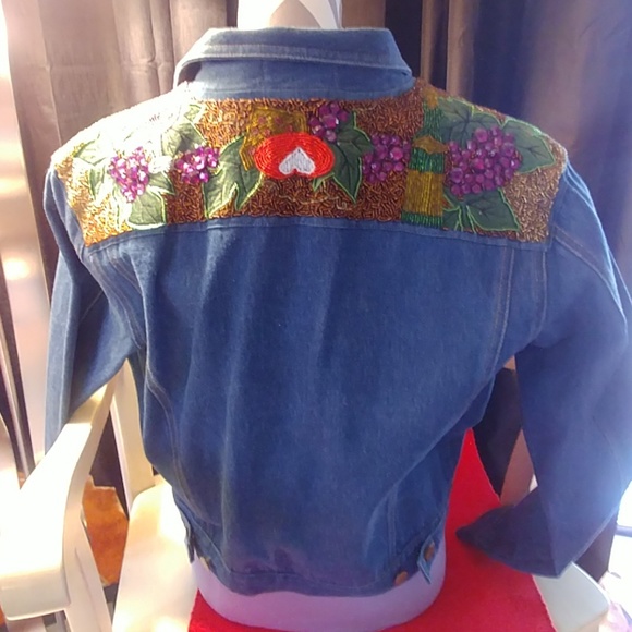 SOLD! Beautiful jean jacket! SOLD!!! - Picture 4 of 5